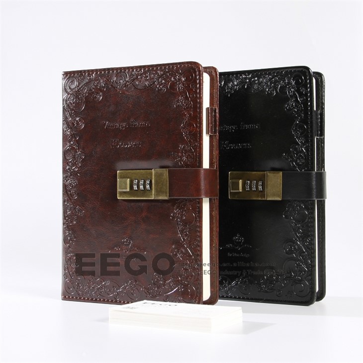 Leather Lock Diary